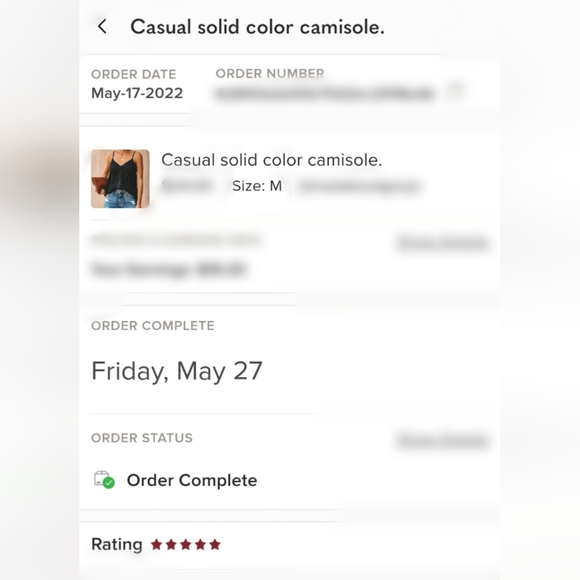 Casual solid color camisole. - Picture 5 of 5